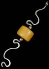 ..African Amber (Phenyl Formaldehyde) Bead Silver Pendant